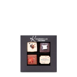 W05 4er-Set Pralinen mit Schokolade “Dankeschön“ groß