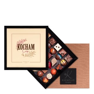 Double Box Set mit “I love you“ Schokolade
