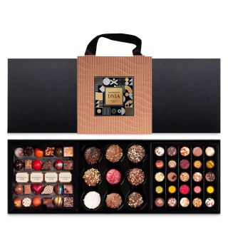 Triple-Box-Set für einen Mann mit Keksen