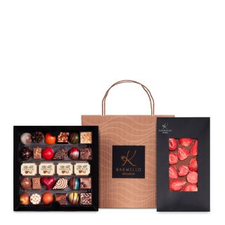 Tasche für danke mit Schokolade